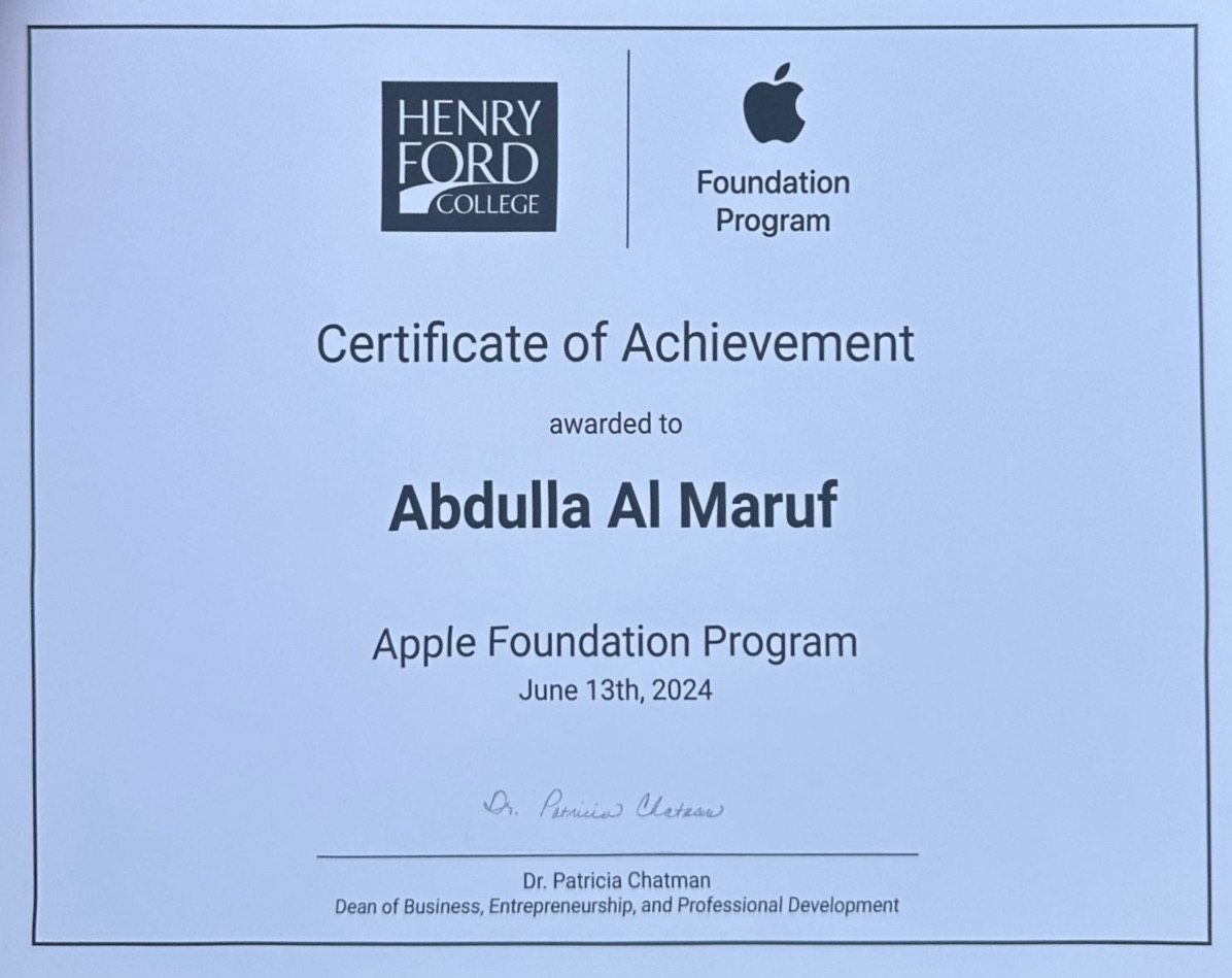 Apple Foundation Certificate